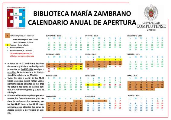 Apertura extraordinaria de la Biblioteca María Zambrano